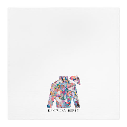 Kentucky Derby Tea Towel | Pink Abstract