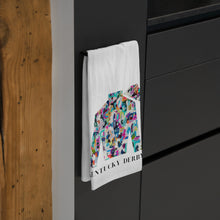 Load image into Gallery viewer, Kentucky Derby Tea Towel  | Colorful Abstract