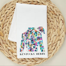 Load image into Gallery viewer, Kentucky Derby Tea Towel  | Colorful Abstract