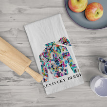Load image into Gallery viewer, Kentucky Derby Tea Towel  | Colorful Abstract