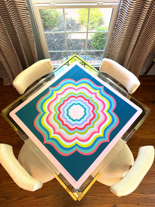 Riviera Mahjong Mat - Christine Mueller Art
