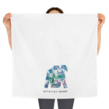 Load image into Gallery viewer, Kentucky Derby Tea Towel  | Blue Geometric