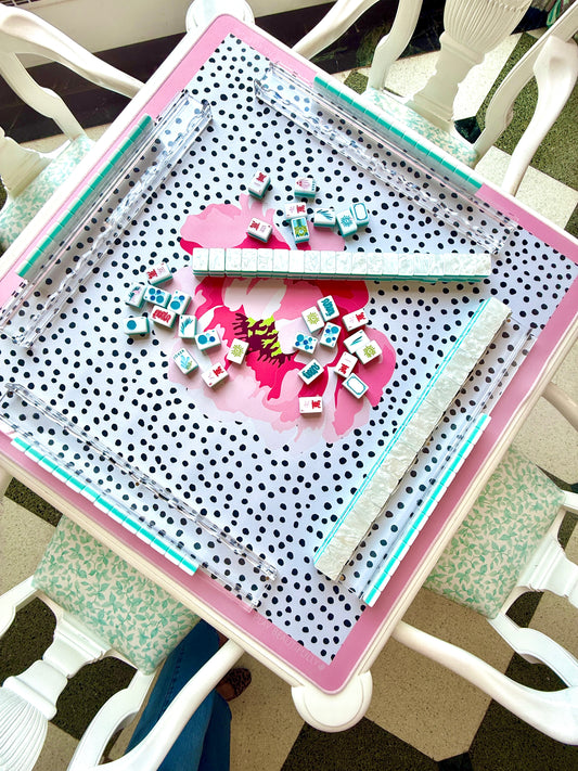 Pink Peony *Preorder* Mahjong Mat
