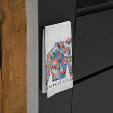 Load image into Gallery viewer, Kentucky Derby Tea Towel  | Pink Abstract