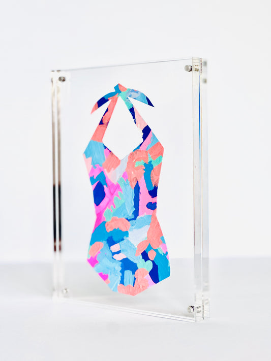 Framed Swim Abstract