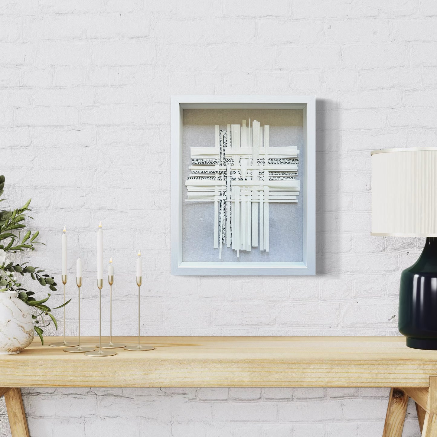 Black and White Polka Dot Weaving