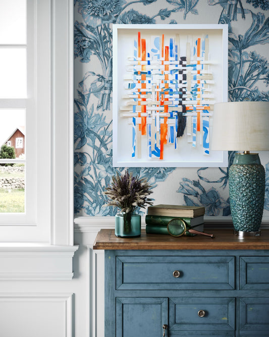 Orange and Blue Weaving