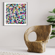 Load image into Gallery viewer, christine mueller art, canvas painting, large fine art, modern home decor, multicolor canvas, southern female artist, abstract artwork, wall art print, fine art print,expressionist, bright vivid colors multicolor,expressionistic
