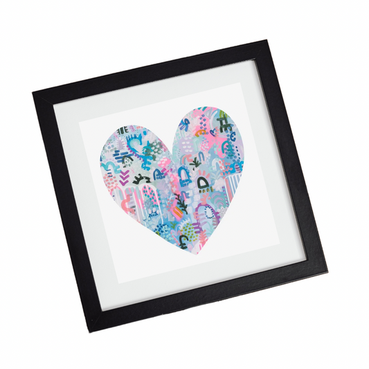 christine mueller art, heart, abstract, large print, colorful
