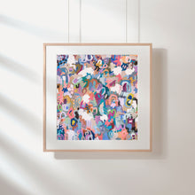 Load image into Gallery viewer, Colorful Abstract Wall Art, vivid bright canvas painting, modern home decor, large fine art, multicolor abstract wall art, christine mueller art, abstract artist, southern female artist, art print