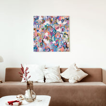 Load image into Gallery viewer, Colorful Abstract Wall Art, vivid bright canvas painting, modern home decor, large fine art, multicolor abstract wall art, christine mueller art, abstract artist, southern female artist, art print
