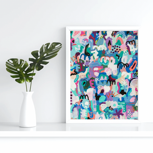 christine mueller art, large abstract, art print