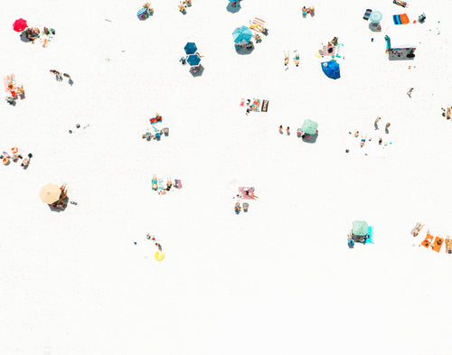 christine mueller, beach,umbrellas,vacation, fine art photography