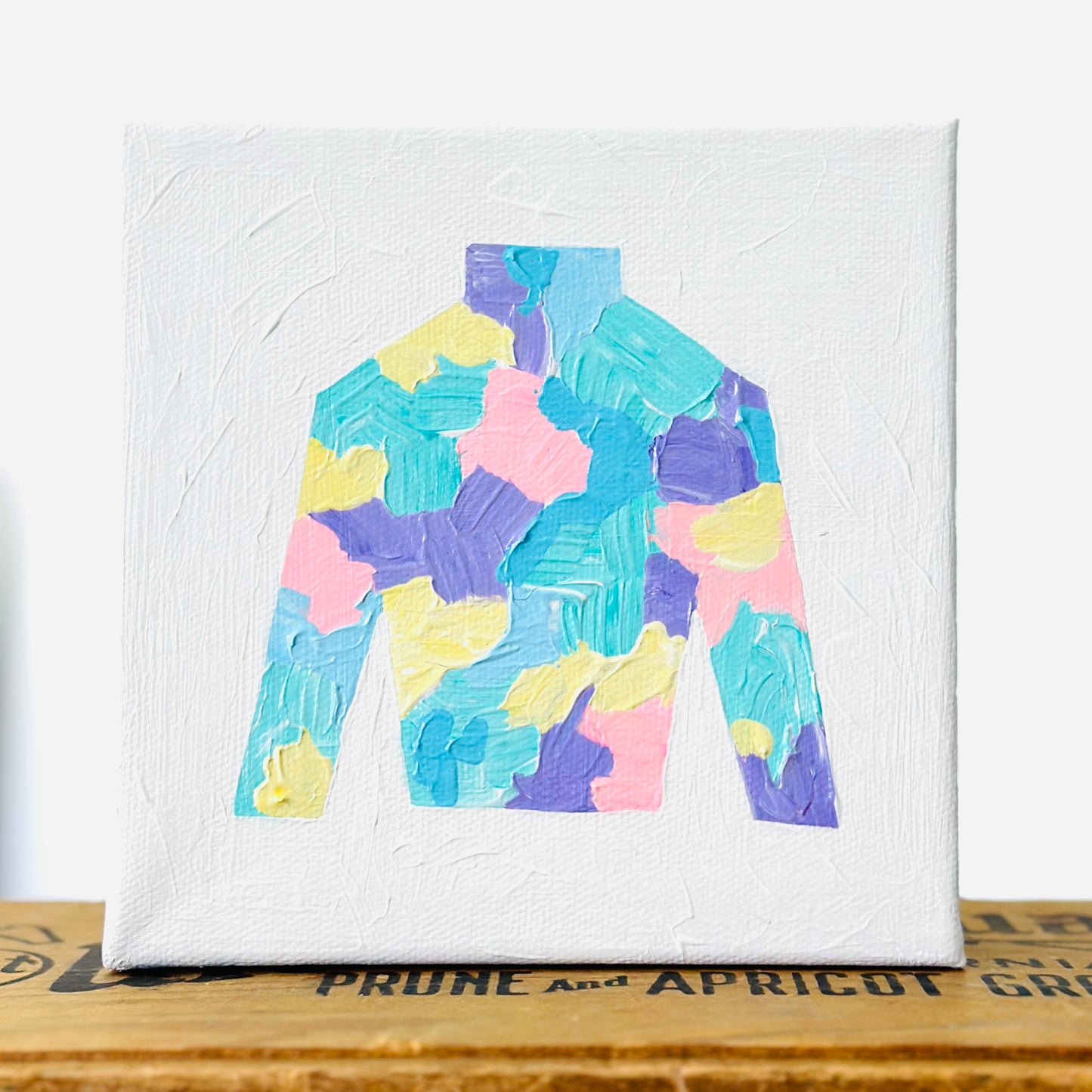 kentucky Derby, talk derby to me, abstract art, wall art, modern home decor, jockey, Christine Mueller Art