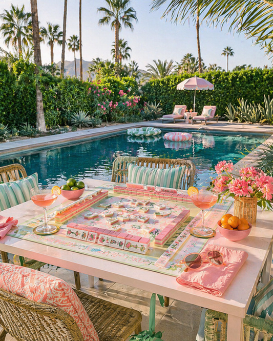 How to host Mahjong | Palm Springs Inspired