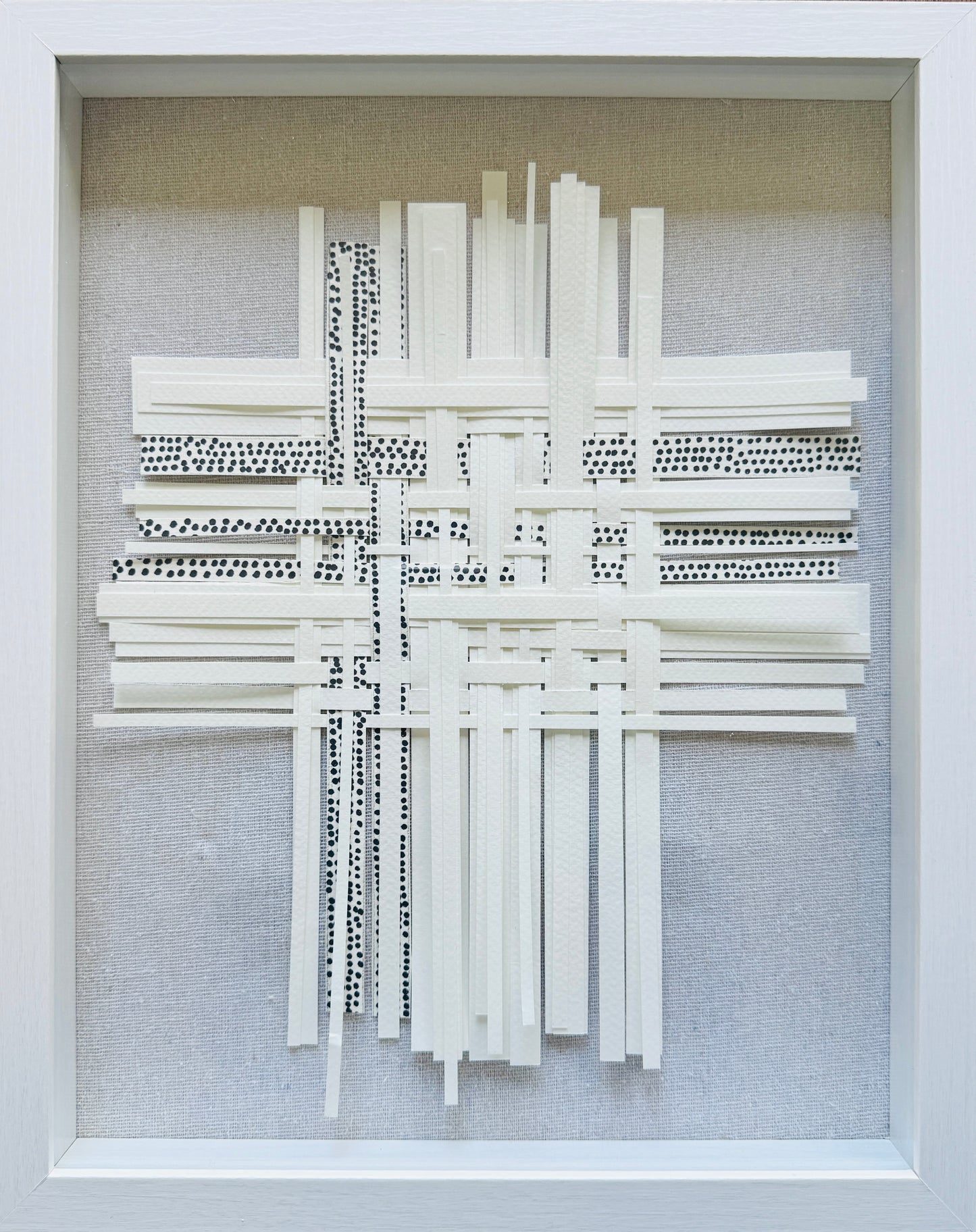 Black and White Polka Dot Weaving