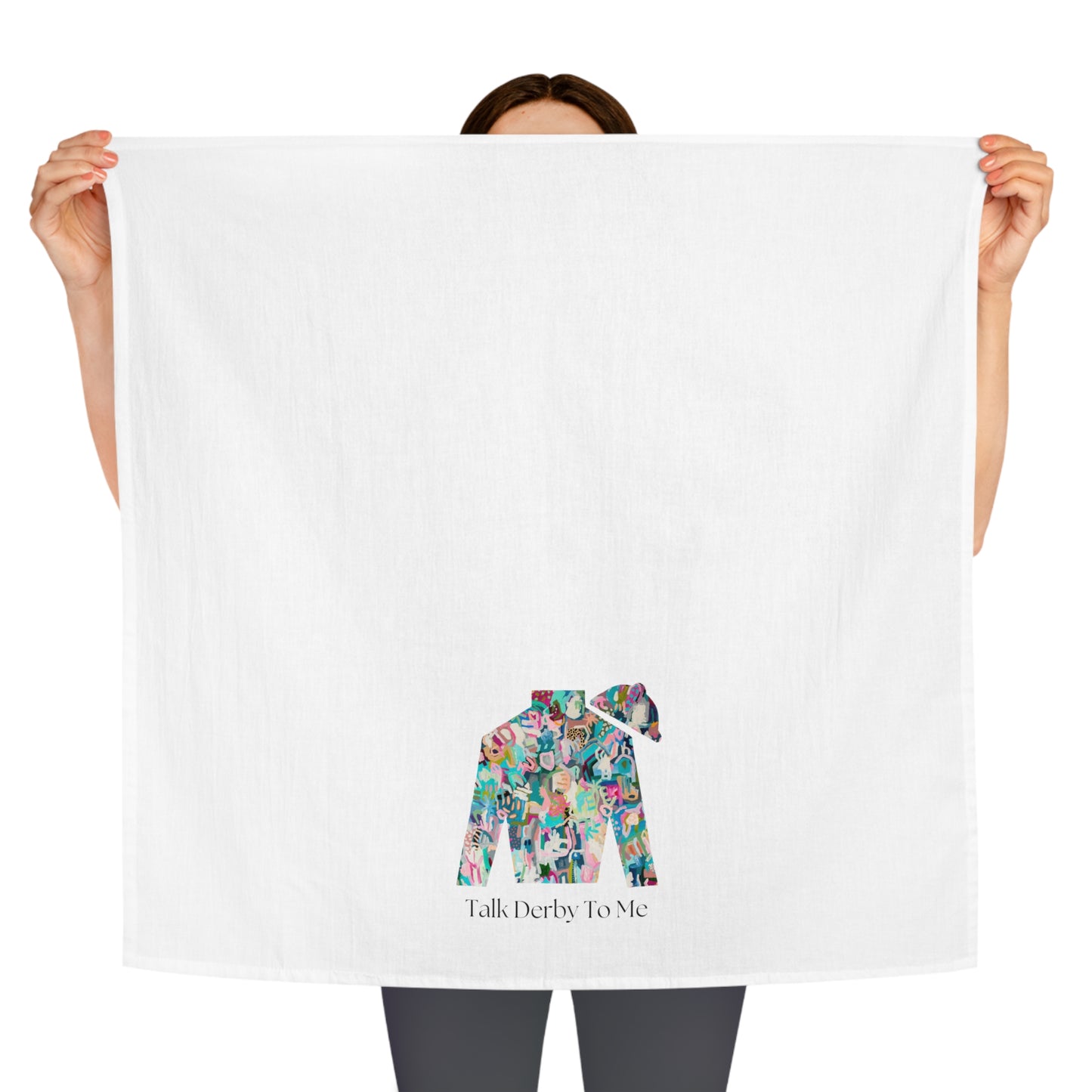 Talk Derby To Me Tea Towel