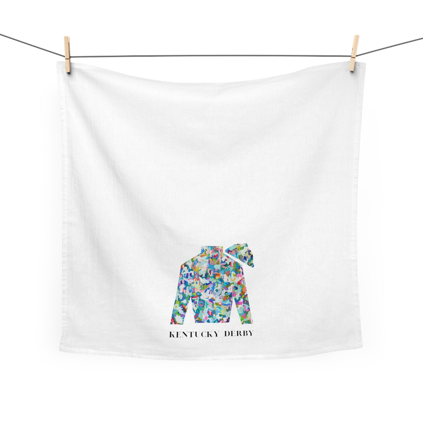 Kentucky Derby Tea Towel  | Bright Abstract
