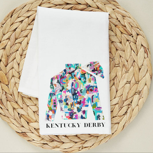 Kentucky Derby Tea Towel  | Colorful Abstract