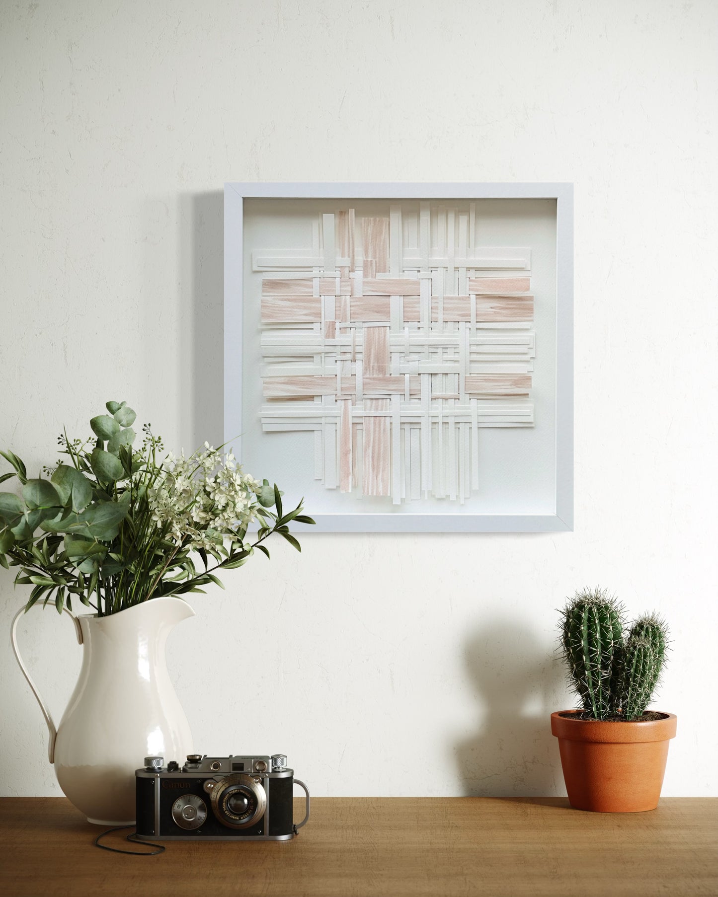 Sand and White Weaving