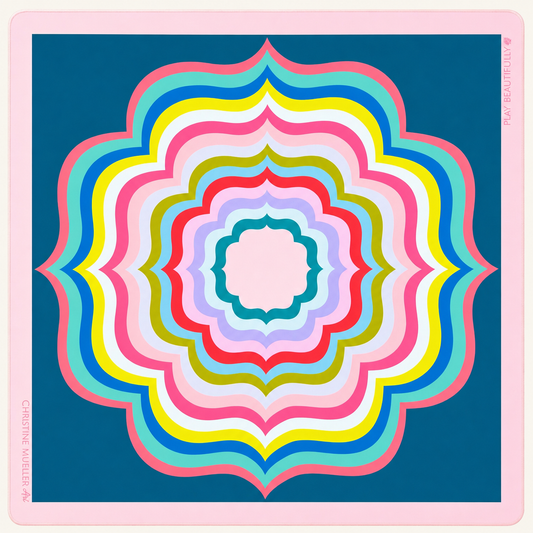 Riviera Mahjong Mat - Christine Mueller Art
