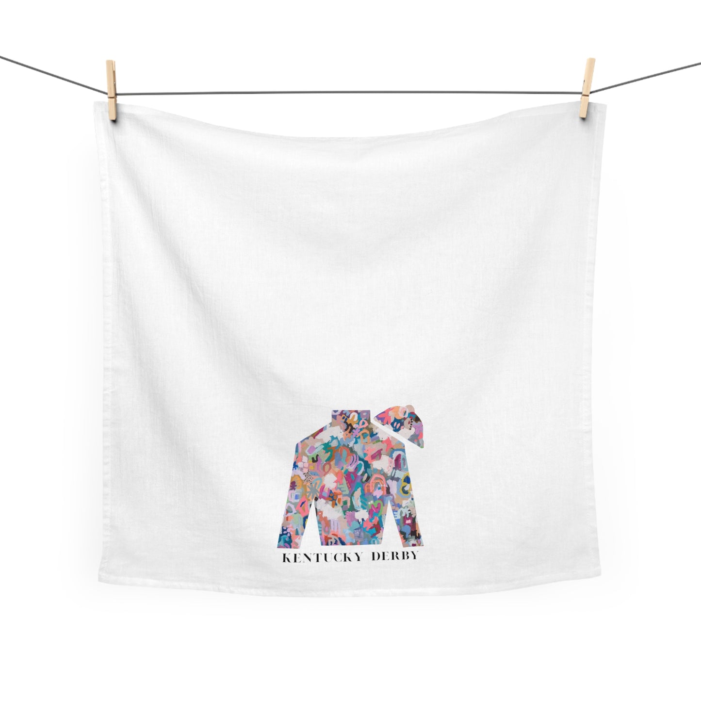Kentucky Derby Tea Towel  | Pink Abstract
