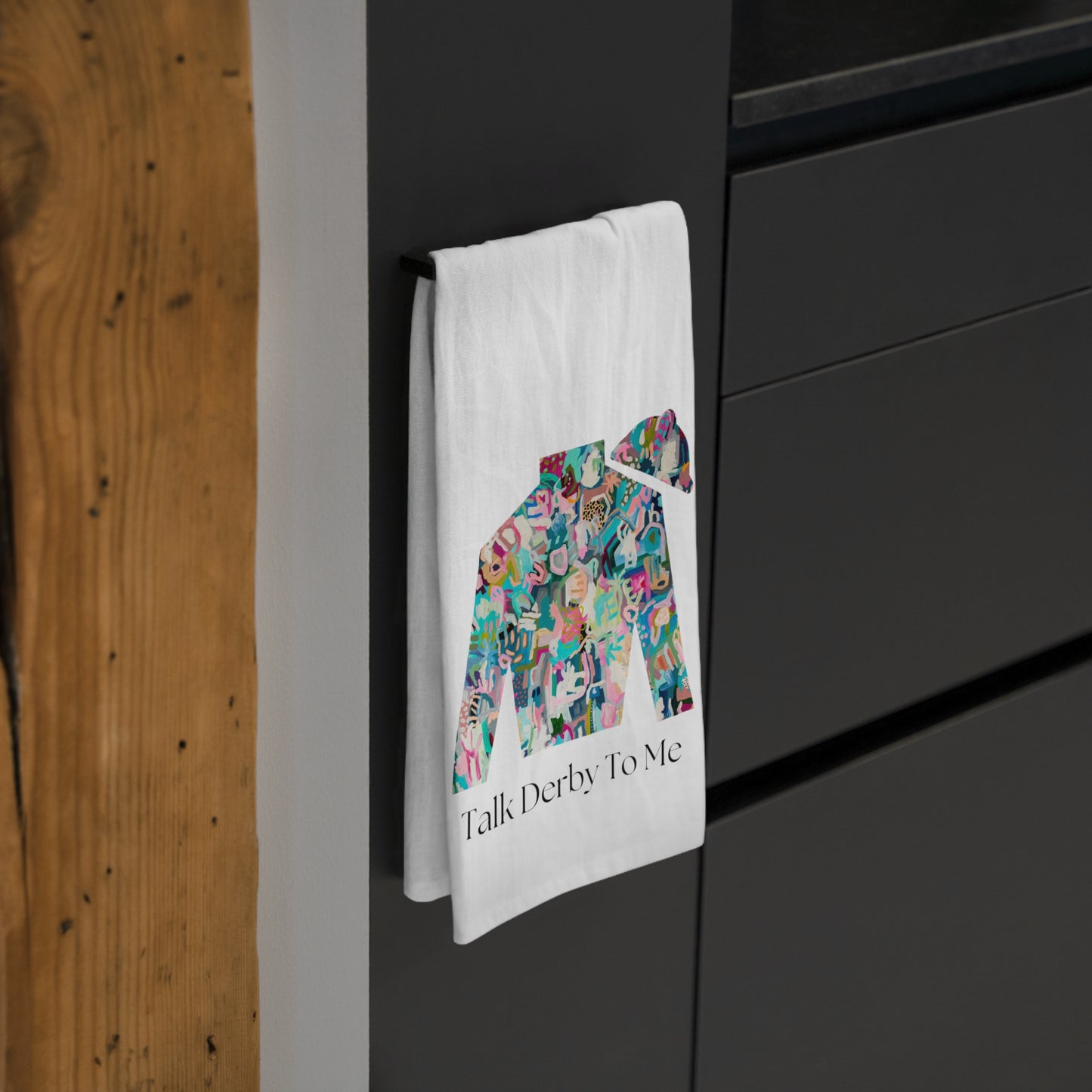 Talk Derby To Me Tea Towel