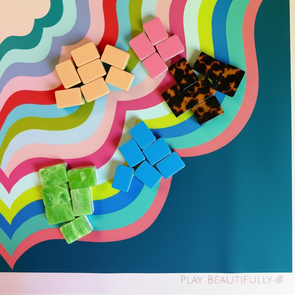 Riviera Mahjong Mat - Christine Mueller Art
