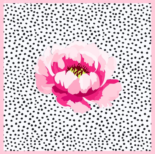 Pink Peony *Preorder* Mahjong Mat