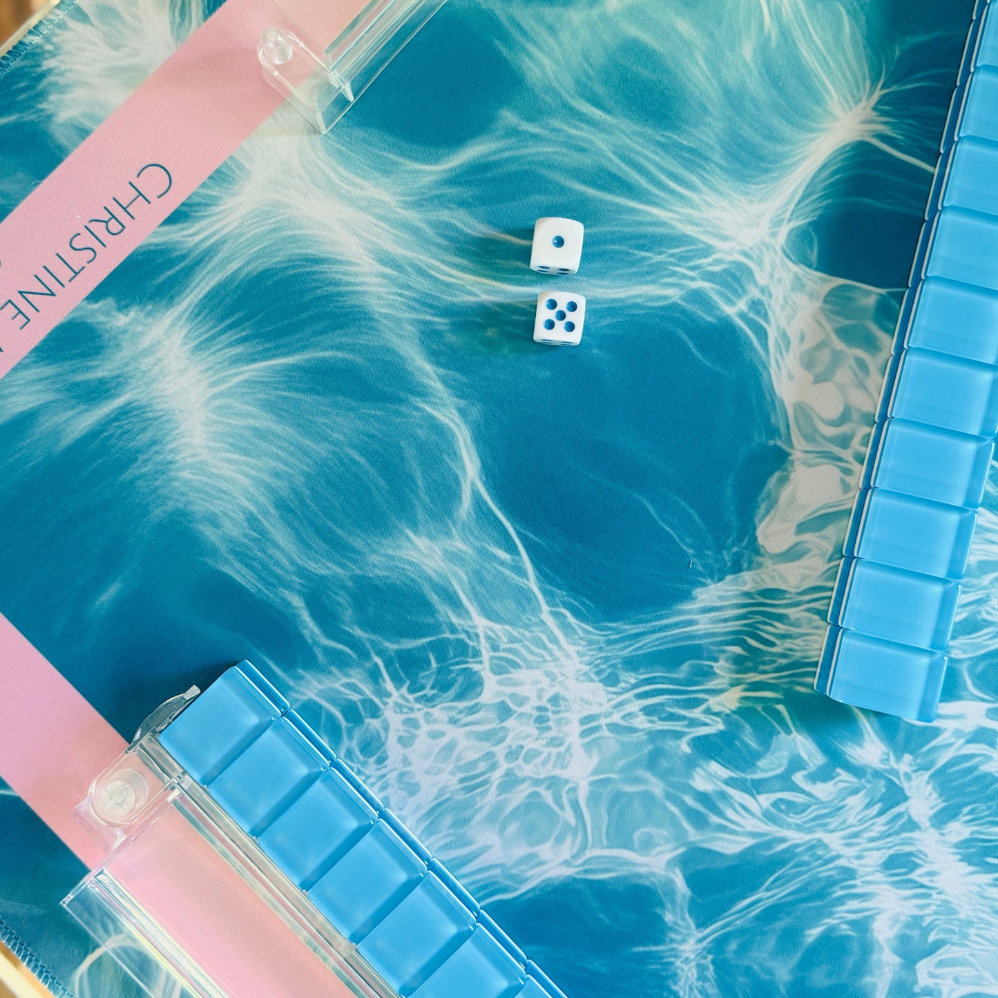 Poolside Mahjong Mat - Christine Mueller Art