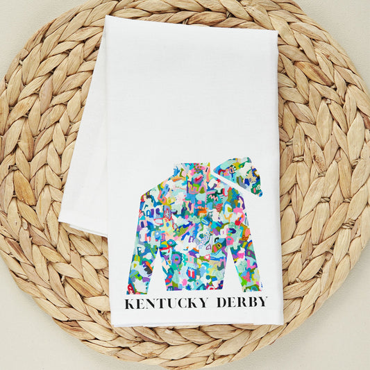 Kentucky Derby Tea Towel  | Bright Abstract