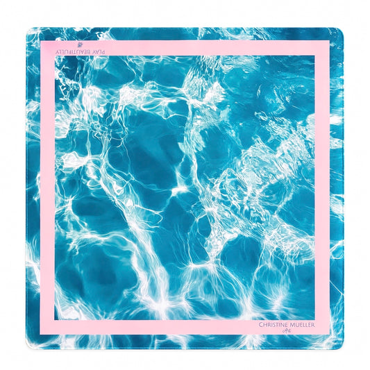 Poolside Mahjong Mat - Christine Mueller Art