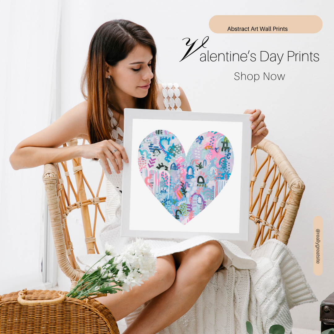 christine mueller art, heart, abstract, large print, colorful