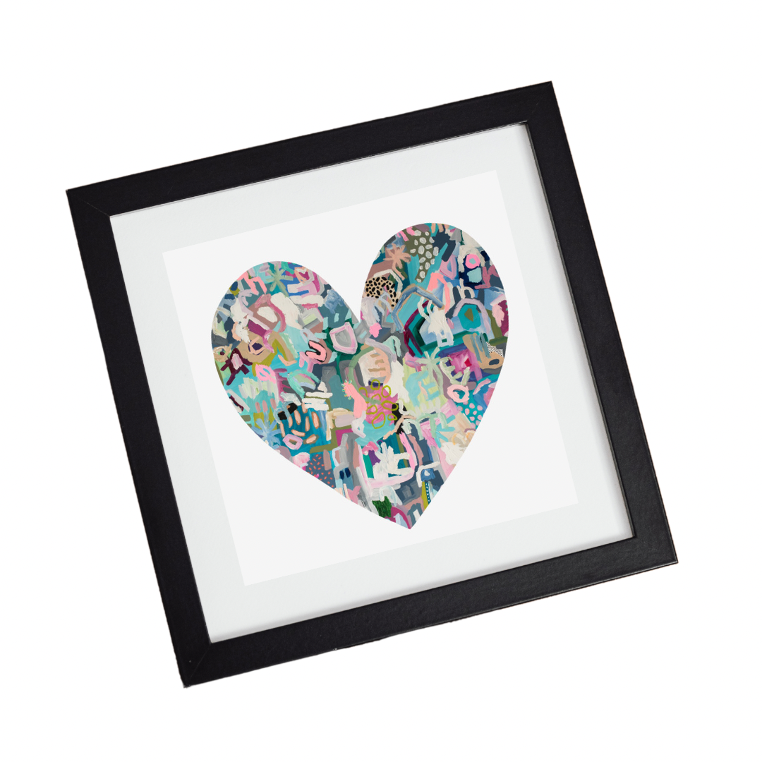 christine mueller art, heart, abstract, large print, colorful