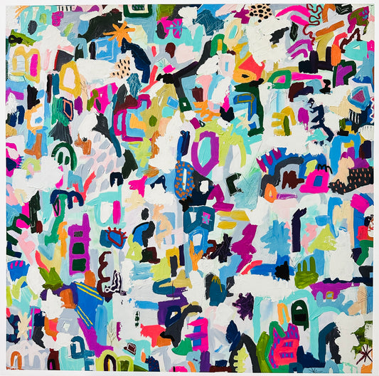 christine mueller art, canvas painting, large fine art, modern home decor, multicolor canvas, southern female artist, abstract artwork, wall art print, fine art print,expressionist, bright vivid colors multicolor, expressionistic