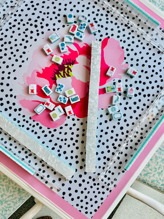 Pink Peony *Preorder* Mahjong Mat