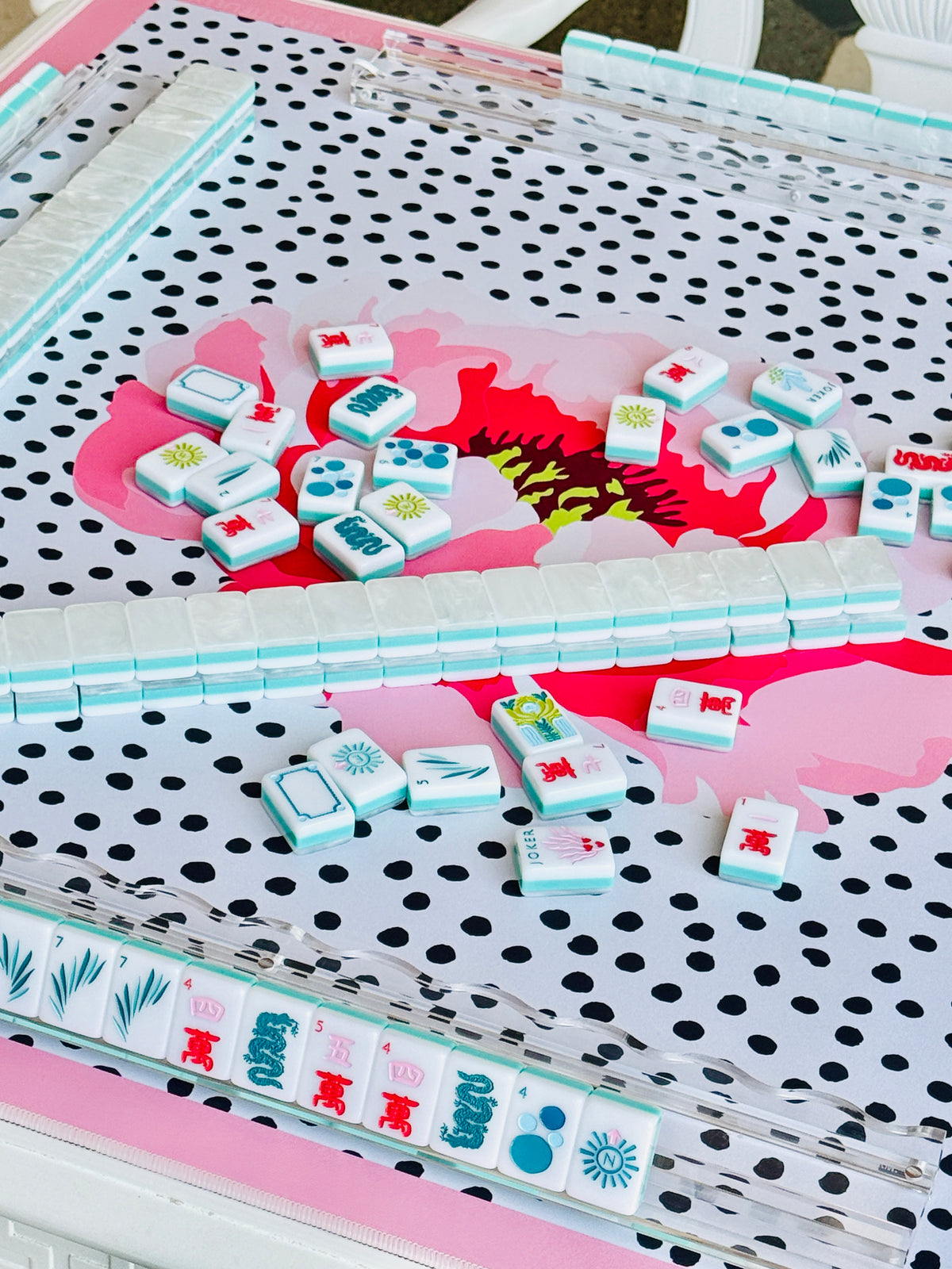 Pink Peony *Preorder* Mahjong Mat