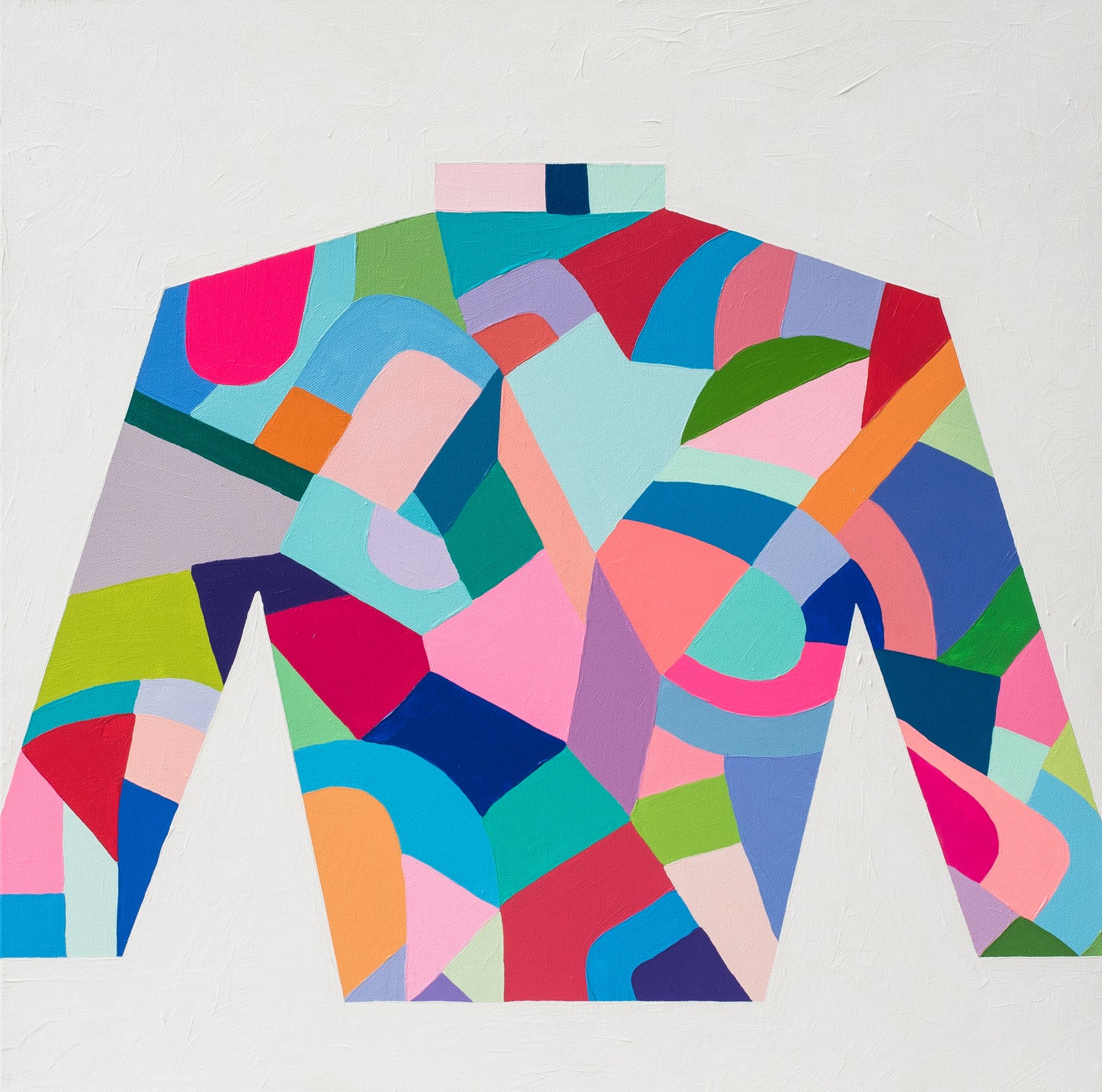 kentucky, talk derby to me, abstract, art, modern home decor, Christine Mueller Art, fine art canvas painting, colorful print