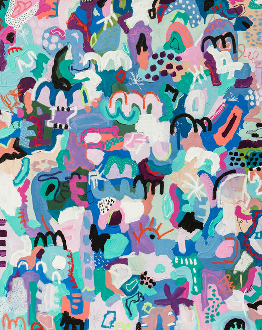 christine mueller art, large abstract, art print