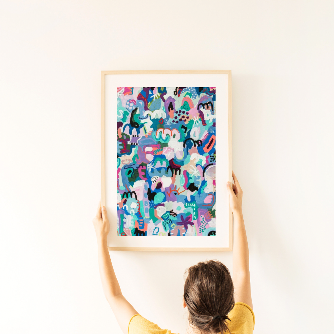 christine mueller art, large abstract, art print