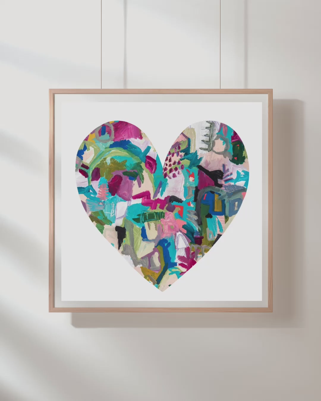 christine mueller art, heart, abstract, large print, colorful