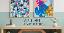 Load image into Gallery viewer, christine mueller art, floral canvas painting, large fine art, modern home decor, multicolor canvas, southern female artist, abstract artwork, wall art print, fine art print, matisse