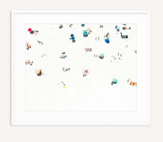 christine mueller, beach,umbrellas,vacation, fine art photography