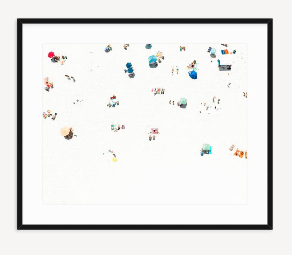 christine mueller, beach,umbrellas,vacation, fine art photography