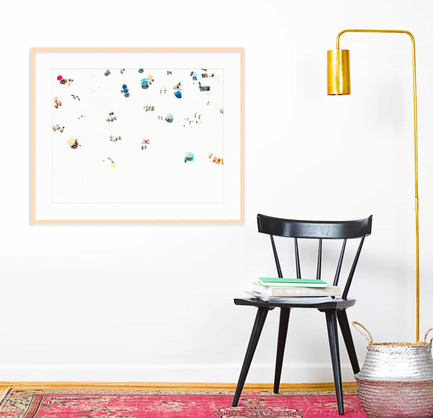 christine mueller, beach,umbrellas,vacation, fine art photography