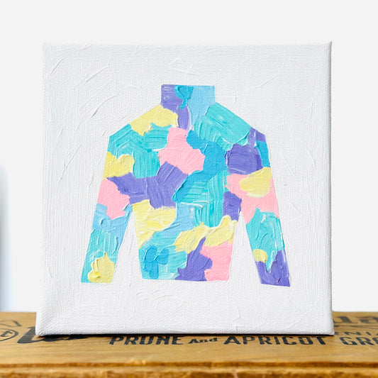 kentucky Derby, talk derby to me, abstract art, wall art, modern home decor, jockey, Christine Mueller Art