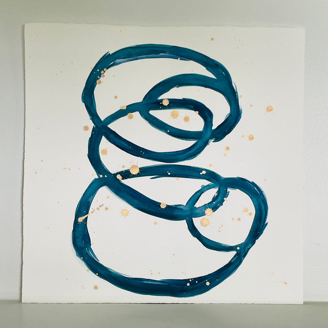 Blue Swirl 2 - Christine Mueller Art