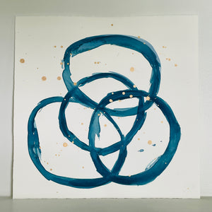 Blue Swirl 1 - Christine Mueller Art