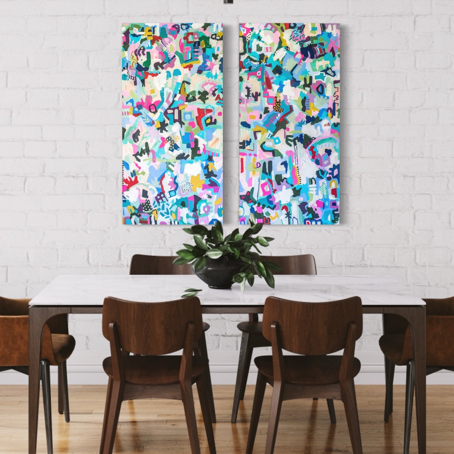 christine mueller art, large abstract, coloful painting canvas