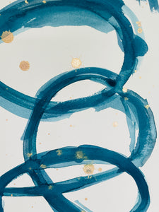 Blue Swirl 4 - Christine Mueller Art